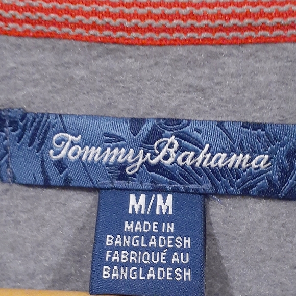 Tommy Bahama Men's Sweater Gray Red Marlin Size Medium - Picture 5 of 8